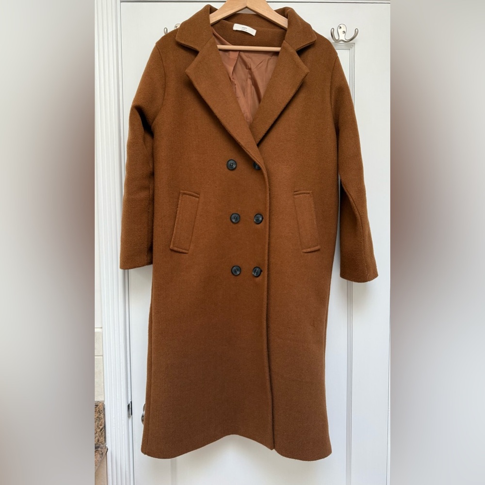 Orange-Brown Trench Coat